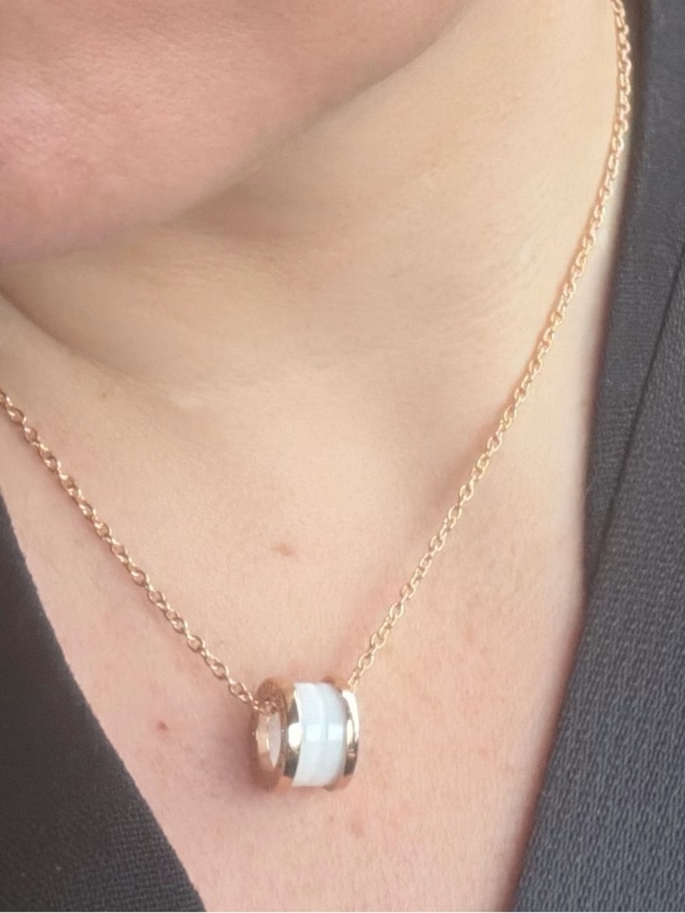 White Ceramic Necklace like famous brand - Picture 4 of 5